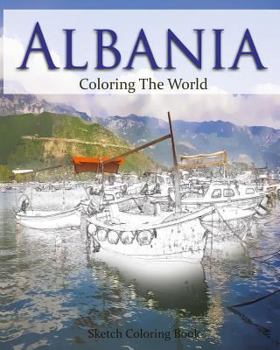 Paperback Albania Coloring the World: Sketch Coloring Book