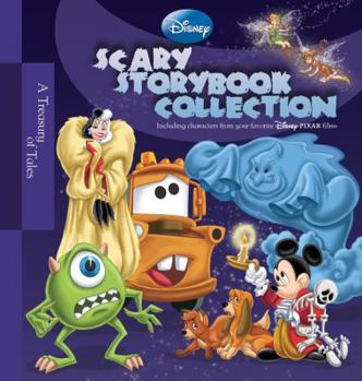 Hardcover Disney Scary Storybook Collection: A Treasury of Tales [With 200 Stickers] Book