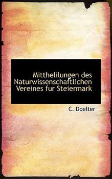 Mitthelilungen des Naturwissenschaftlichen Vereines Fur Steiermark