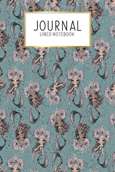 Paperback Journal Lined Notebook: Mermaid Halloween - Blank Lined Journal - Gratitude Journal - 6" x 9" 100 Pg -Motivational Quotes - Self-Care - Diary Book