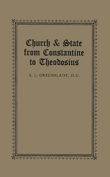 Hardcover Church & State from Constantine to Theodosius Book