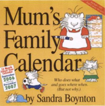 Misc. Supplies Mum's Family Calendar Book