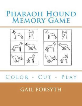Paperback Pharaoh Hound Memory Game: Color - Cut - Play Book
