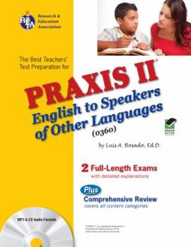 Paperback PRAXIS II english to speakers of other languages: (0360) test [With CD (Audio)] Book