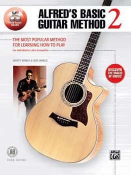 Paperback Alfred's Basic Guitar Method, Bk 2: The Most Popular Method for Learning How to Play, Book & Online Video/Audio/Software Book