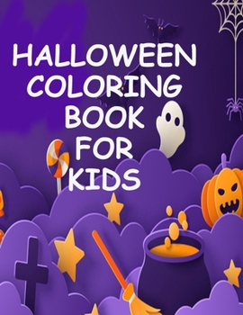 Paperback Halloween coloring book for kids: Dover coloring book