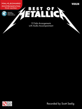 Paperback Best of Metallica for Violin: 12 Solo Arrangements Book/Online Audio Book