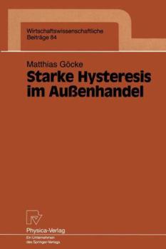 Paperback Starke Hysteresis Im Außenhandel [German] Book