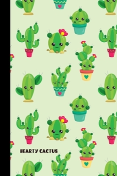 hearty cactus: small lined Watercolor Cactus Notebook / Travel Journal to write in (6'' x 9'') 120 pages