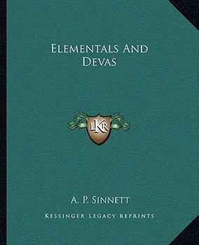 Paperback Elementals And Devas Book