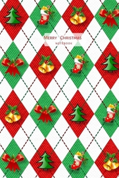 Paperback Merry Christmas Notebook: List Journal, organizer, log book and notepad to write in shopping holiday gift ideas and journaling Book