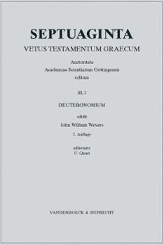 Hardcover Septuaginta. Vetus Testamentum Graecum: Band 3,2: Deuteronomium [German] Book