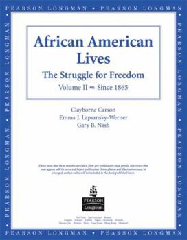 Paperback African American Lives, American History, Preliminary Edition, Volume II Book