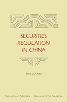 Hardcover Securities Regulation in China Book