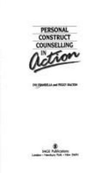 Paperback Personal Construct Counselling in Action (Counselling in Action series) Book