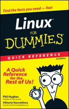 Paperback Linux For Dummies Quick Ref 3e Book