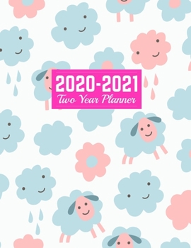 Paperback 2020-2021 Two Year Planner: Simple 24-Month Planner & Calendar - Large 8.5 x 11 (Jan 2020 - Dec 2021) Daily Weekly and Monthly Schedule - Art Cove Book