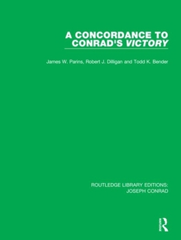 Hardcover A Concordance to Conrad's Victory Book