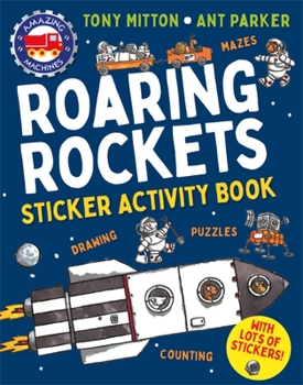 Paperback Amazing Machines Roaring Rockets Sticker Activity Book