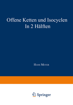 Paperback Synthese Der Kohlenstoffverbindungen: Erster Teil: Offene Ketten Und Isocyclen [German] Book