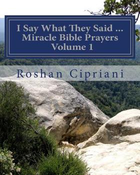 Paperback I Say What They Said - Miracle Bible Prayers Volume 1 Book