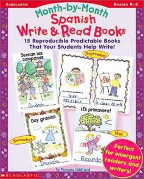 Paperback Month-by-month Spanish Write & Read Books (Month By Month Series) Book