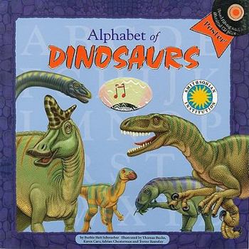 Paperback Alphabet of Dinosaurs [With Poster and CD (Audio)] Book