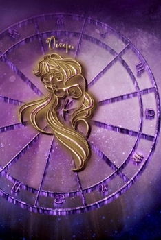 Paperback Zodiac Sign Notebook 1 08: 'Virgo' (Journal, Diary), Softcover 6" x 9", white pages with small corner motive (Volume 1 08) Book