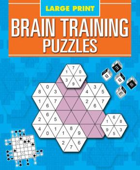 Paperback Large Print Brain Training Puzzles Book