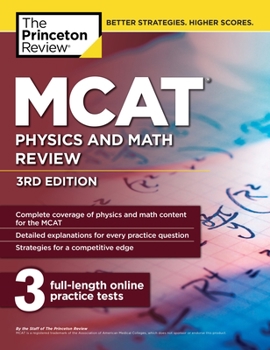 Paperback MCAT Physics and Math Review, 3rd Edition Book