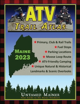 Paperback 2023 Maine ATV Trail Map Atlas Book