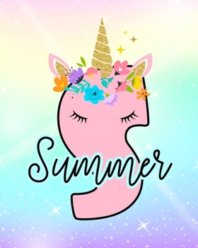 Paperback Summer: Girls Unicorn Journal to Write In - Personalized Journal Book