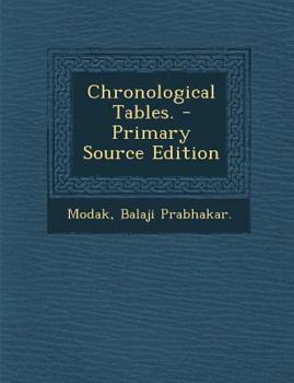 Paperback Chronological Tables. [Marathi] Book