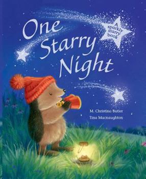 Hardcover One Starry Night: A Sparkly Starry Book
