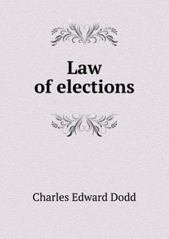 Paperback Law of elections Book