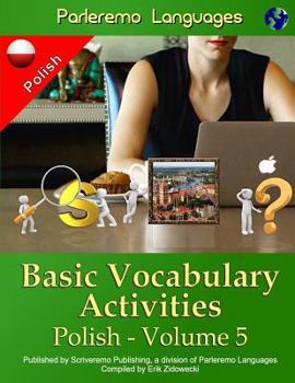 Paperback Parleremo Languages Basic Vocabulary Activities Polish - Volume 5 [Polish] Book