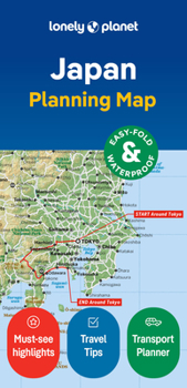 Loose Leaf Lonely Planet Japan Planning Map: Durable, Waterproof, Easy-Fold Travel Map with Attractions, Itineraries & Transport Guide Handy Slipcase for Japan A Book