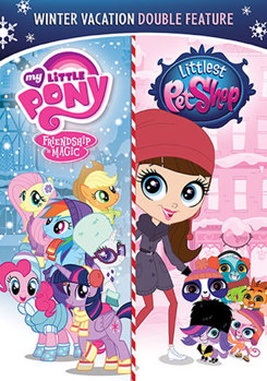 DVD My Little Pony Friendship Is Magic & Littlest Pet Shop: Winter Vacation Book