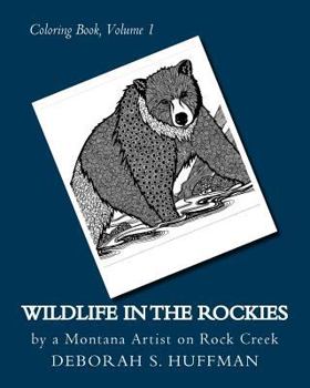 Paperback Wildlife in the Rockies: Coloring Book