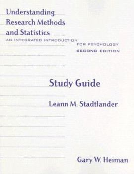 Paperback Understanding Research Methods and Statistics Study Guide: An Integrated Introduction for Psychology Book