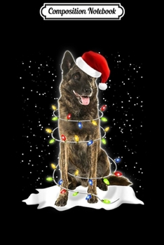 Composition Notebook: Dutch Shepherd Xmas  Journal/Notebook Blank Lined Ruled 6x9 100 Pages