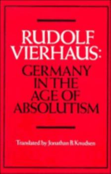Paperback Germany in the Age of Absolutism Book