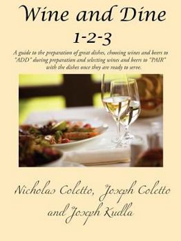 Paperback Wine and Dine 1-2-3 Book