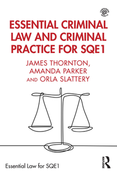 Paperback Essential Criminal Law and Criminal Practice for Sqe1 Book