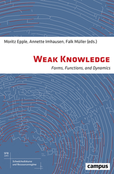 Hardcover Weak Knowledge: Forms, Functions, and Dynamics Book