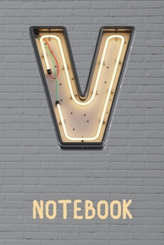 Paperback V Initial Letter Notebooks: 120 Pages Dotted Grid Pattern - 6 x 9" (Initial Letter Notebooks Collection - Journal, Notebook, Diary, Composition Bo Book