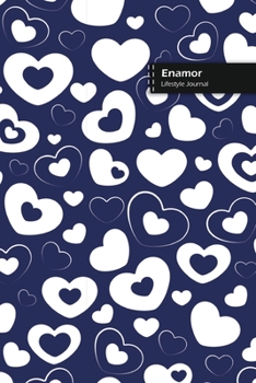 Paperback Enamor Lifestyle Journal, Blank Write-in Notebook, Dotted Lines, Wide Ruled, Size (A5) 6 x 9 In (Blue) Book
