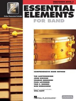 Paperback Essential Elements for Band - Book 2 with Eei: Percussion/Keyboard Percussion (Book/Online Media) Book