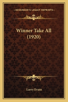 Paperback Winner Take All (1920) Book