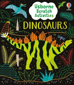 Paperback Usborne Scratch Activities Dinosaurs Book